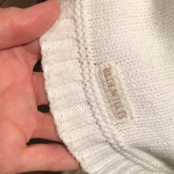 BLUE WILLI’S WHITE 100% HEAVYISH COTTON KNIT TOP - Picture 3 of 3